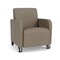 Lesro Siena Lounge Reception Guest Chair w/ Front Casters, 27 in W 29.5 in L 32.5 in H SN1101 - alternate 1